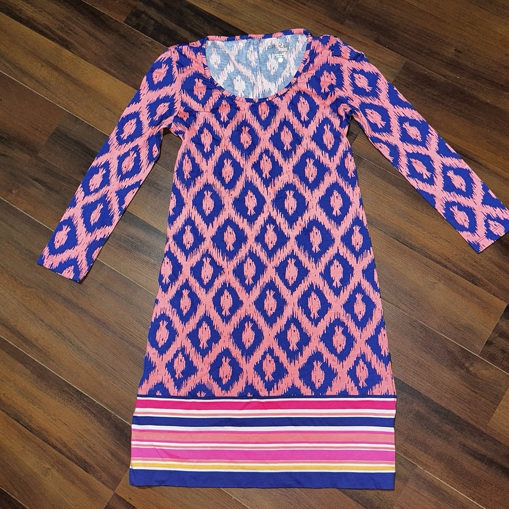 Lilly Pulitzer Beacon Dress Size‎ XXS Women multicolor Pima Cotton Jersey